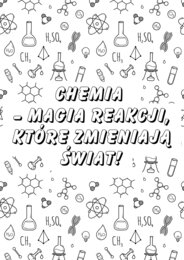 Plakat CHEMIA XXL (kolorowanka 9xA4)