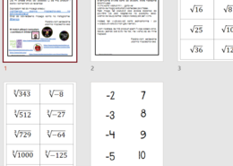 Fiszki matematyczne - pierwiastki
