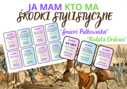 KTO MA? JA MAM! - środki stylistyczne ("Reduta Ordona" i "Śmierć Pułkownika")