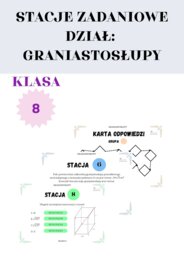 Stacje zadaniowe – graniastosłupy