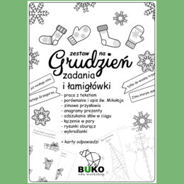Zestaw na GRUDZIEŃ zadania i łamigłówki