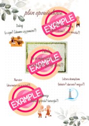 Plan opowiadania, materiał pdf, dwie strony