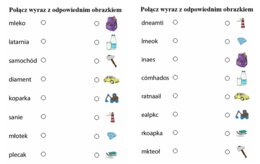 Dobierz wyraz do obrazka.