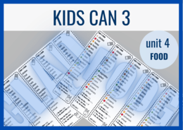 Kids Can 3 unit 4 FOOD– zakładki do książki