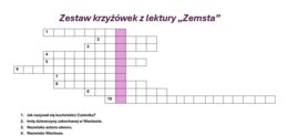 Krzyżówki z "Zemsty"