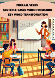 MATERIAŁY DO NAUKI JĘZYKA ANGIELSKIEGO! 📚🎉 Phrasal Verbs, sentence-based word formation, Key Word Transformation