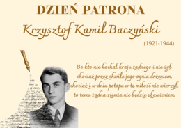 Dzień Patrona - Krzysztof Kamil Baczyński 3 różne propozycje