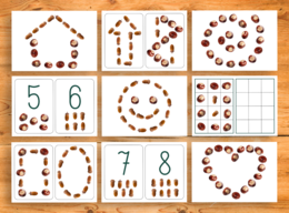 Kasztany i żołędzie - jesienne układanki