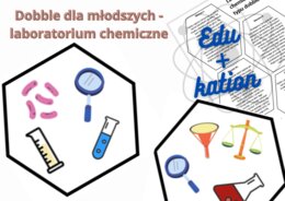 Dobble dla młodszych -laboratorium chemiczne
