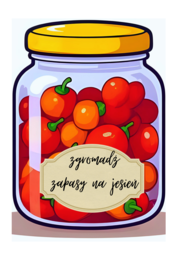 Zrób zapasy jesienią - gazetka klasowa motywacyjna