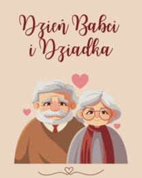 Plakat na Dzień Babci i Dziadka