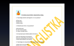 Powtórka przed egzaminem ósmoklasisty- Dopasuj reakcje do sytuacji+ klucz