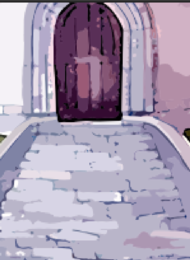 🏰 Dekoracja na drzwi do przedszkola – „Wejdź do świata bajek i zabawy!” | Zamek + postacie | PDF do druku (plakat A4)