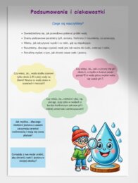 Badanie wody z okolicznej rzeki lub jeziora (pH, zawartość związków chemicznych).