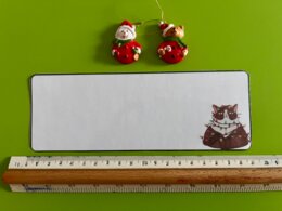 Boże Narodzenie - puste fiszki - miejsce na życzenia, polecenia