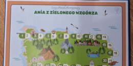 Ania z Zielonego Wzgórza - test z lektury, klasa 5-6, gra planszowa, grywalizacja