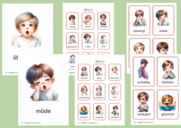 Niemiecki - Angielski Gefühle - Uczucia w języku niemieckim dla uczniów z wykładowym angielskim