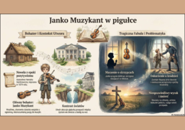 🎻"JANKO MUZUKANT" – karta pracy do noweli + odpowiedzi + 2 infografiki