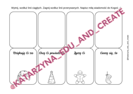 Boże Narodzenie – karteczki z miłymi słowami
