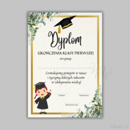 Dyplomy Ukończenia Klasy Pierwszej - zestaw