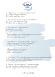 EGZAMIN ÓSMOKLASISTY - 100 FUNKCJI JĘZYKOWYCH Z KLUCZEM.