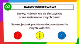 Barwy podstawowe i pochodne - prezentacja
