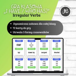 Gra klasowa „I have / Who has?” – Czasowniki nieregularne