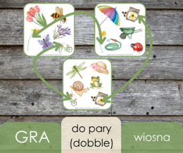 Gra - do pary (dobble) - wiosna