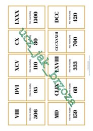 Ja mam, kto ma? Znaki rzymskie, klasa 4 - 8