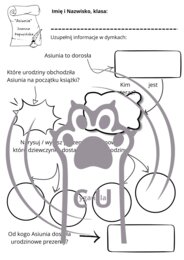 Karty Pracy z odpowiedziami do lektury „Asiunia” Joanny Papuzińskiej