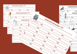 ŁAŃCUCH WYRAZOWY - wyrazy z "H" - karta pracy - ortografia