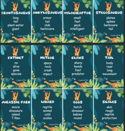 Dinosaurs (Dinozaury) gra Taboo 3 /40 kart