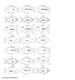 Gra ortograficzna - rybki