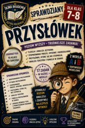Przysłówek – sprawdziany kl. 7–8 | wersja A i B + odpowiedzi modelowe
