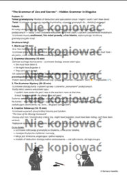 Scenariusz i karta pracy The Grammar of Lies and Secrets – Modals of Deduction (B2)