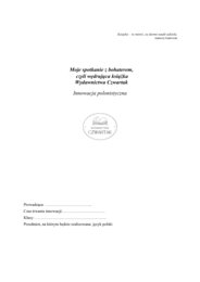 Innowacja polonistyczna ,,Wędrująca książka" HIT! Opowiadanie