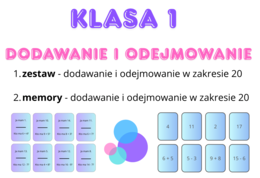 Karty matematyczne - Ja mam, kto ma? + memory