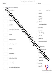 English Class A2 – Unit 5 – testy