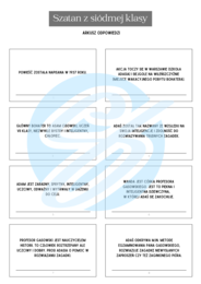 Szatan z siódmej klasy – Kornel Makuszyński Pytania i Odpowiedzi | Karty do lektury