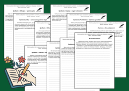 "BALLADYNA" - karty pracy - wstępy opowiadań - OPOWIADANIE - ćwiczenia redakcyjne