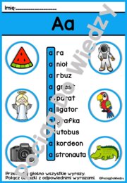 Czytam wyrazy, rozpoznaję obrazki
