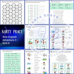 New English Adventure 3 – Unit 6: My hobbies – Karty pracy dla klasy 3