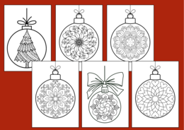 BOŻE NARODZENIE - MANDALA – zima – kolorowanka – biblioteka – świetlica – gazetka – mandale – 20 szt. - wersja 2