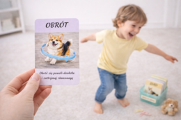 Psie komendy – zabawa ruchowa z kartami