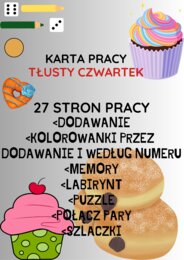 Karty pracy Tłusty czwartek