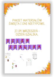 PAKIET MATERIAŁÓW NA WRZESIEŃ WEDŁUG KALENDARZA ŚWIĄT I DNI NIETYPOWYCH.