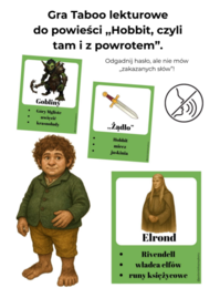Taboo lekturowe ,,Hobbit, czyli tam i z powrotem"