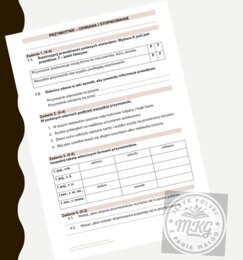Kartkówka: "Przymiotnik - odmiana i stopniowanie"