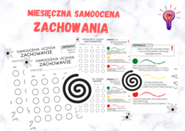 Samoocena ucznia - zachowanie w danym miesiącu