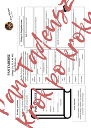 PAN TADEUSZ (fragmenty): Krok po kroku – karta pracy do lektury